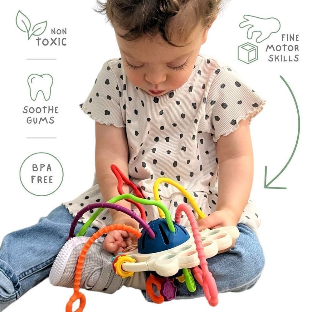 Baby Toddler Set, Sensory Montessori Toy, Silicone Sip-and-Snack Cup, BPA Free - Picture 2 of 6